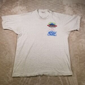 VTG 1991 Circle Bell Doug Polen Ducati Motorcycle Shirt Sz XL THRASHED Look